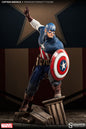 Captain America 22 Inch Statue Figure Premium Format - Captain America Allied Charge on Hydra Sideshow 3001961 Exclusive