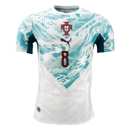 B.FERNANDES #8 Mens Portugal World Cup Away Jersey 2026 - Player Version (Slim Fit)