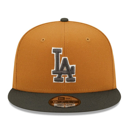 New Era Los Angeles Dodgers Color Pack 2-Tone 9FIFTY Snapback Hat-Brown/Charcoal