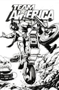 TEAM AMERICA RACING FULL THROTTLE EDITION #1 (ONE SHOT) CVR F JAVIER SALTARES B&W VARIANT