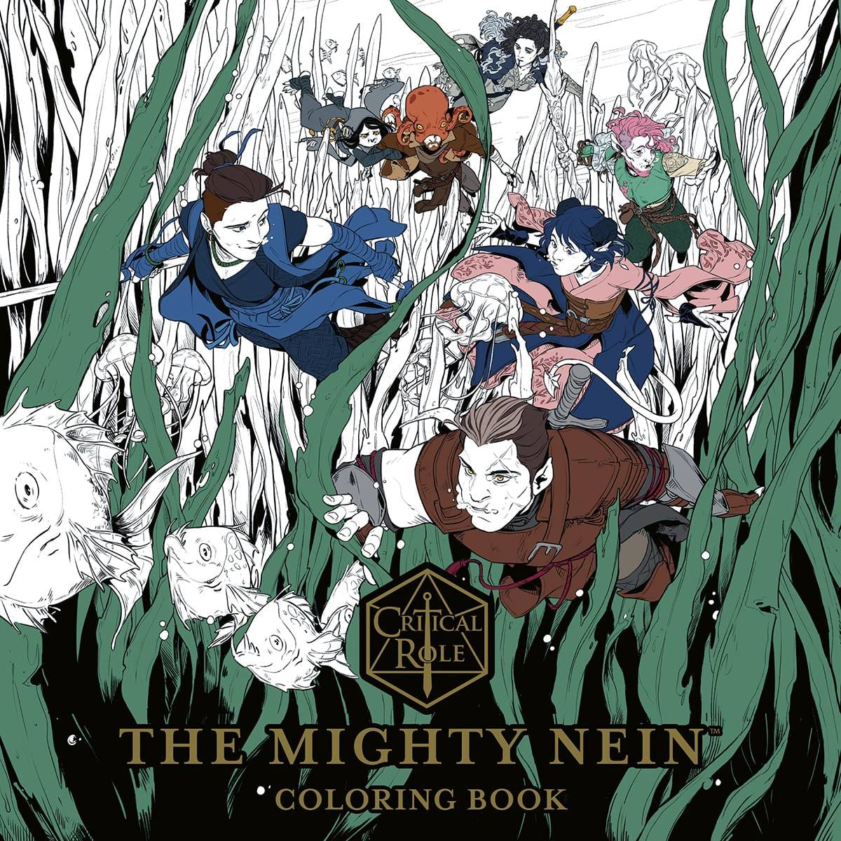 Critical Role Mighty Nein Adult Coloring Book TP