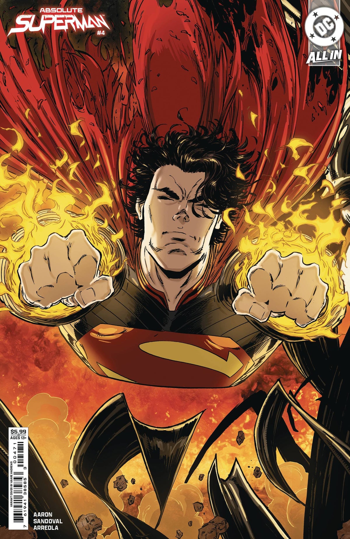 ABSOLUTE SUPERMAN #4 CVR F KAARE ANDREWS CSV [SIGNED BY JASON AARON]