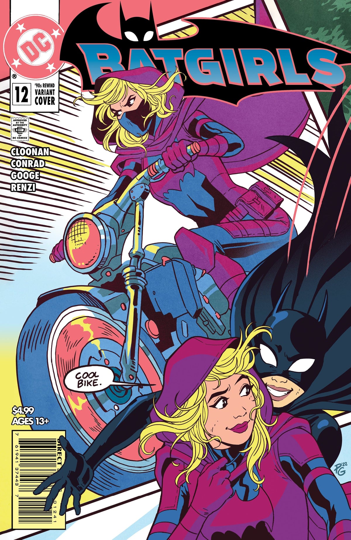 BATGIRLS #12 CVR C PAULINA GANUCHEAU 90S COVER MONTH CARD STOCK VAR