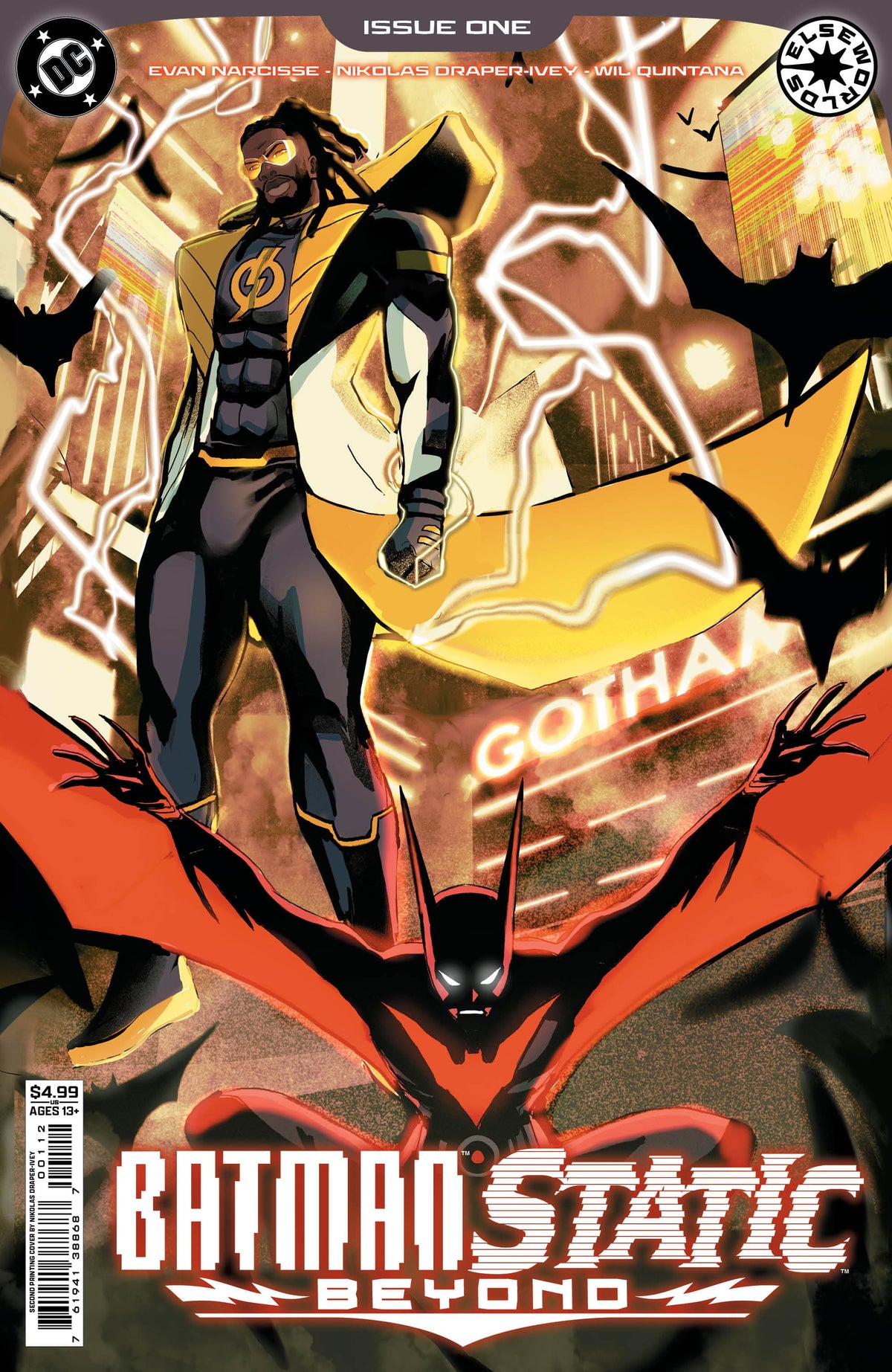 BATMAN STATIC BEYOND #1 (OF 6) 2ND PTG CVR A Nikolas Draper-Ivey