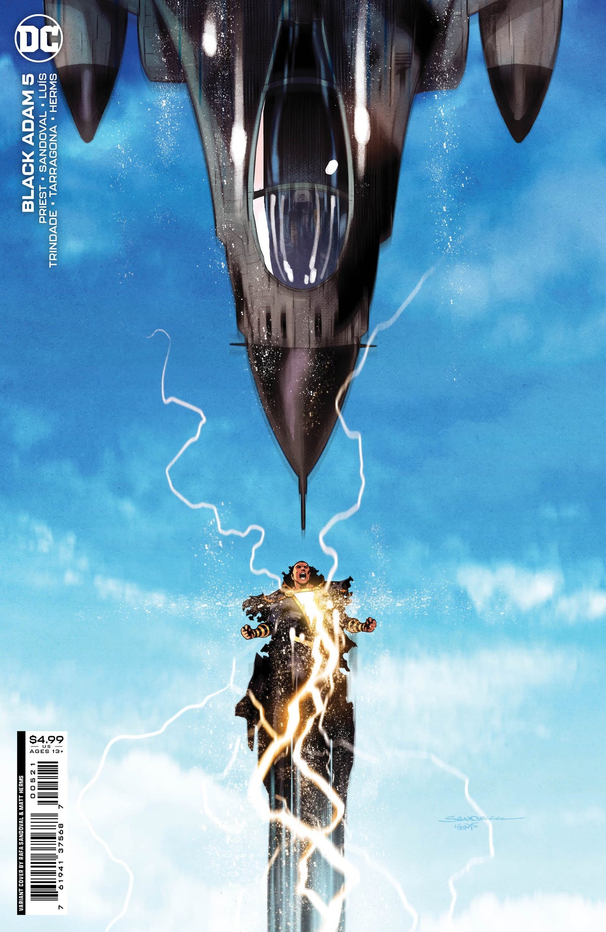 BLACK ADAM #5 CVR B RAFA SANDOVAL CARD STOCK VAR