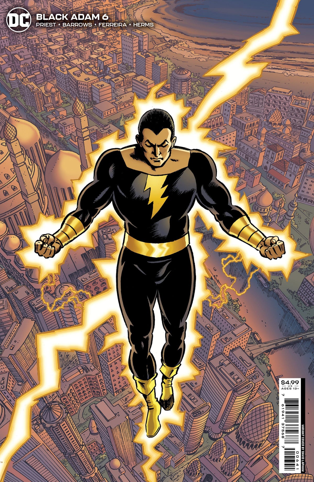 BLACK ADAM #6 CVR C DAVID LAPHAM CARD STOCK VAR