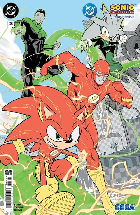 DC X SONIC THE HEDGEHOG THE METAL LEGION #3 (OF 5) CVR C TRAVIS MERCER CARD STOCK VAR