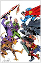 JUSTICE LEAGUE UNLIMITED #8 CVR D SALVADOR LARROCA CARD STOCK VAR (WE ARE YESTERDAY)