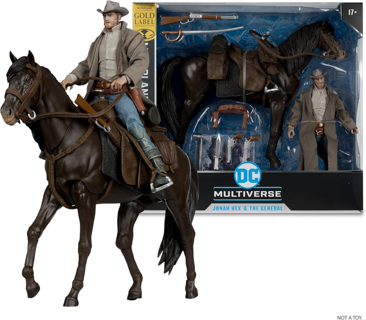 DC Multiverse 6 Inch Action Figure 2-pack Exclusive - Jonah Hex With The General Gold Label