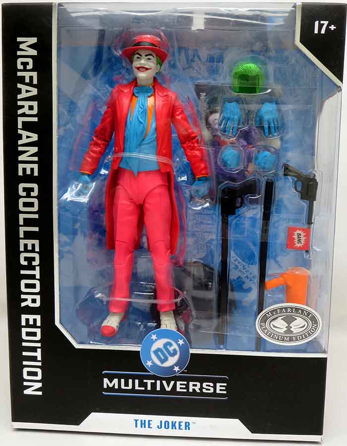 DC Multiverse Batman 7 Inch Action Figure Collector Edition Exclusive - The Joker Platinum