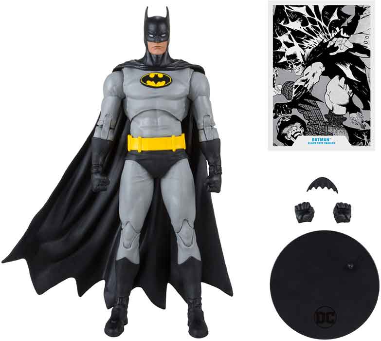 DC Multiverse Batman Knightfall 7 Inch Action Figure - Batman (Black & Grey) (Shelf Wear Packaging)