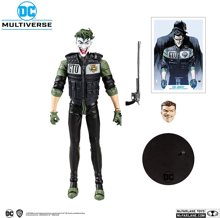DC Multiverse Batman White Knight 7 Inch Action Figure Comic Series - The Joker