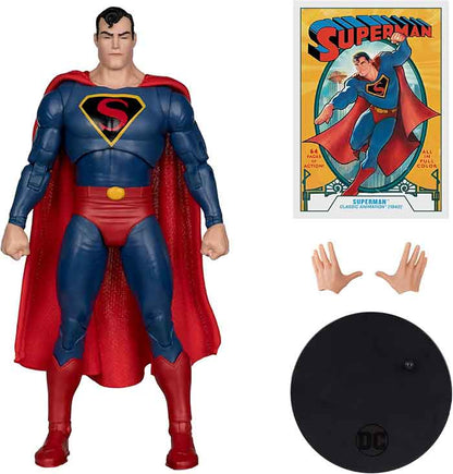 DC Multiverse Classic Animation 1940 7 Inch Action Figure - Superman (Sub-Standard Packaging)