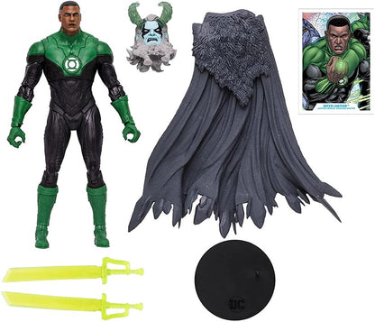 DC Multiverse Comic 7 Inch Action Figure Endless Winter BAF Frost King - John Stewart (Damaged Packaging)
