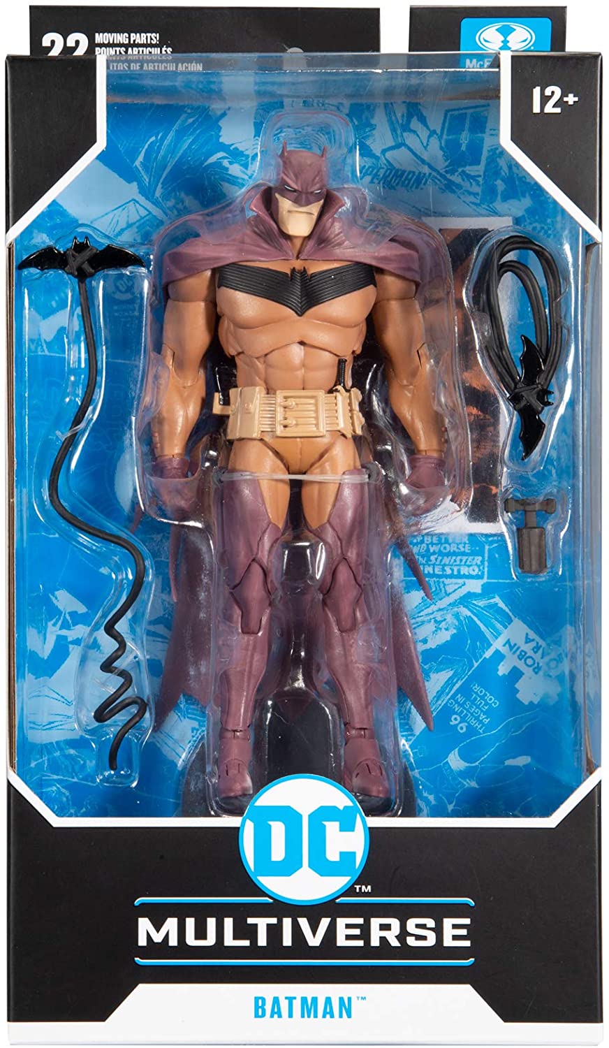 McFarlane DC Multiverse 7 Inch Action Figure Comic Series Exclusive - White Knight Batman Red Variant