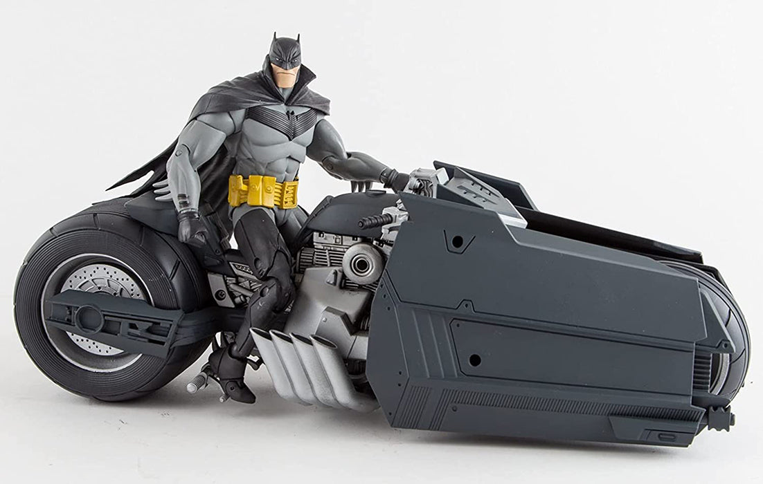 DC Multiverse Comic Series 10 Inch Vehicle Figure - White Knight Batcycle (Shelf Wear Packaging)