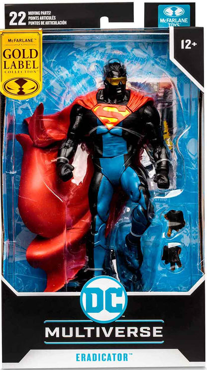 DC Multiverse Comics 7 Inch Action Figure Shock Wave Exclusive - Eradicator Gold Label (Sub-Standard Packaging)