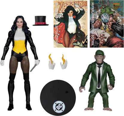 DC Multiverse DC Classic 7 Inch Action Figure Deluxe - Zatanna with Chimp Detective