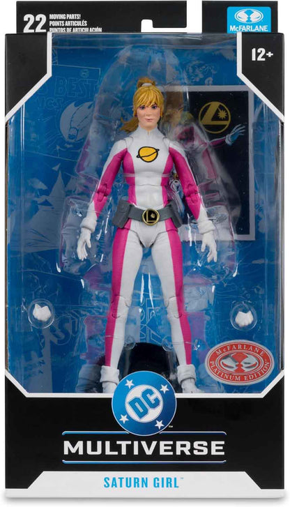 DC Multiverse DC Classic 7 Inch Action Figure Exclusive - Saturn Girl Red Platinum
