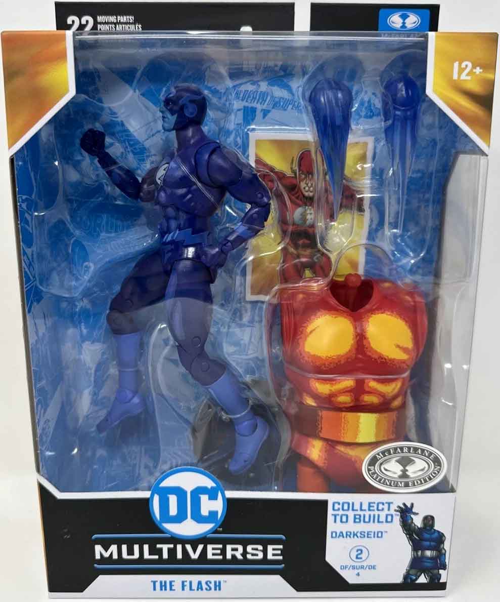 DC Multiverse Justice League Task Force 7 Inch Action Figure BAF Darkseid Exclusive - The Flash 16-Bit Platinum