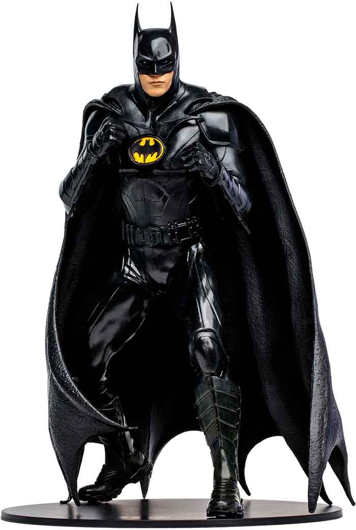 DC Multiverse Movie 12 Inch Statue Figure Flash - Batman Masked (Shelf Wear Packaging)