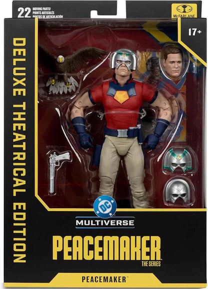 DC Multiverse Peacemaker 7 Inch Action Figure Deluxe Theatrical Edition - Peacemaker (Sub-Standard Packaging)
