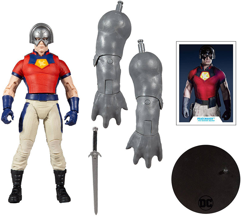 DC Multiverse Suicide Squad 7 Inch Action Figure BAF King Shark - Peacemaker Masked