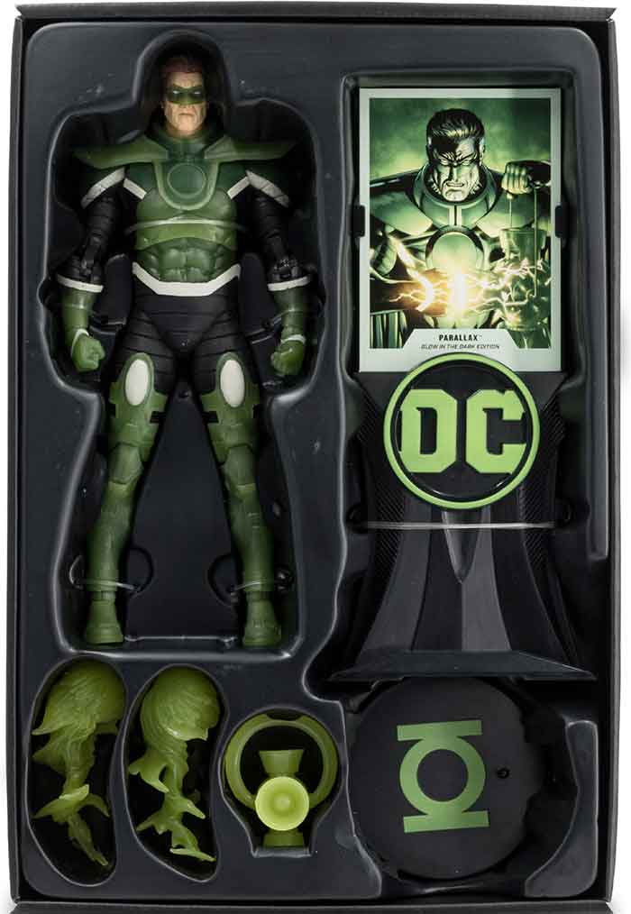 DC Multiverse Zero Hour Crisis In Time 7 Inch Action Figure Exclusive - Parallax Glow In the Dark Gold Label (Shelf Wear Packaging)