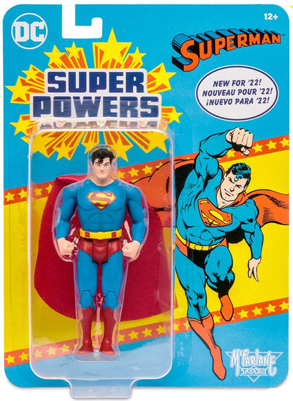 DC Super Powers 4 Inch Action Figure Wave 1 - Superman (Light Blue)