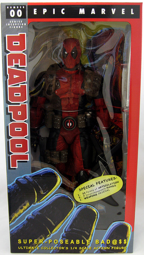 Deadpool 18 Inch Action Figure 1/4 Scale Series - Deadpool (Sub-Standard Packaging)