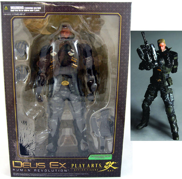 Deus Ex Human Revolution 8 Inch Action Figure Play Arts Kai Series - Lawrence Barret #3 (Shelf Wear Packaging)