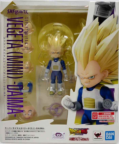 Dragonball Daima 3.75 Inch Action Figure S.H. Figuarts Exclusive - Super Saiyan 3 Vegeta Mini