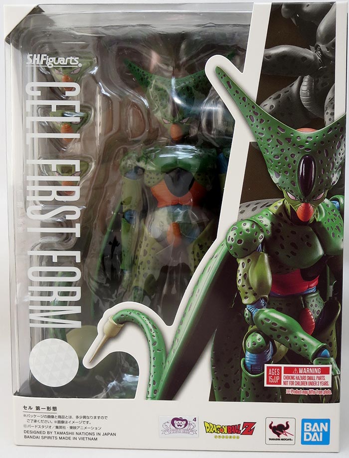 Dragonball Z 6 Inch Action Figure S.H. Figuarts - Cell First Form (Sub-Standard Packaging)