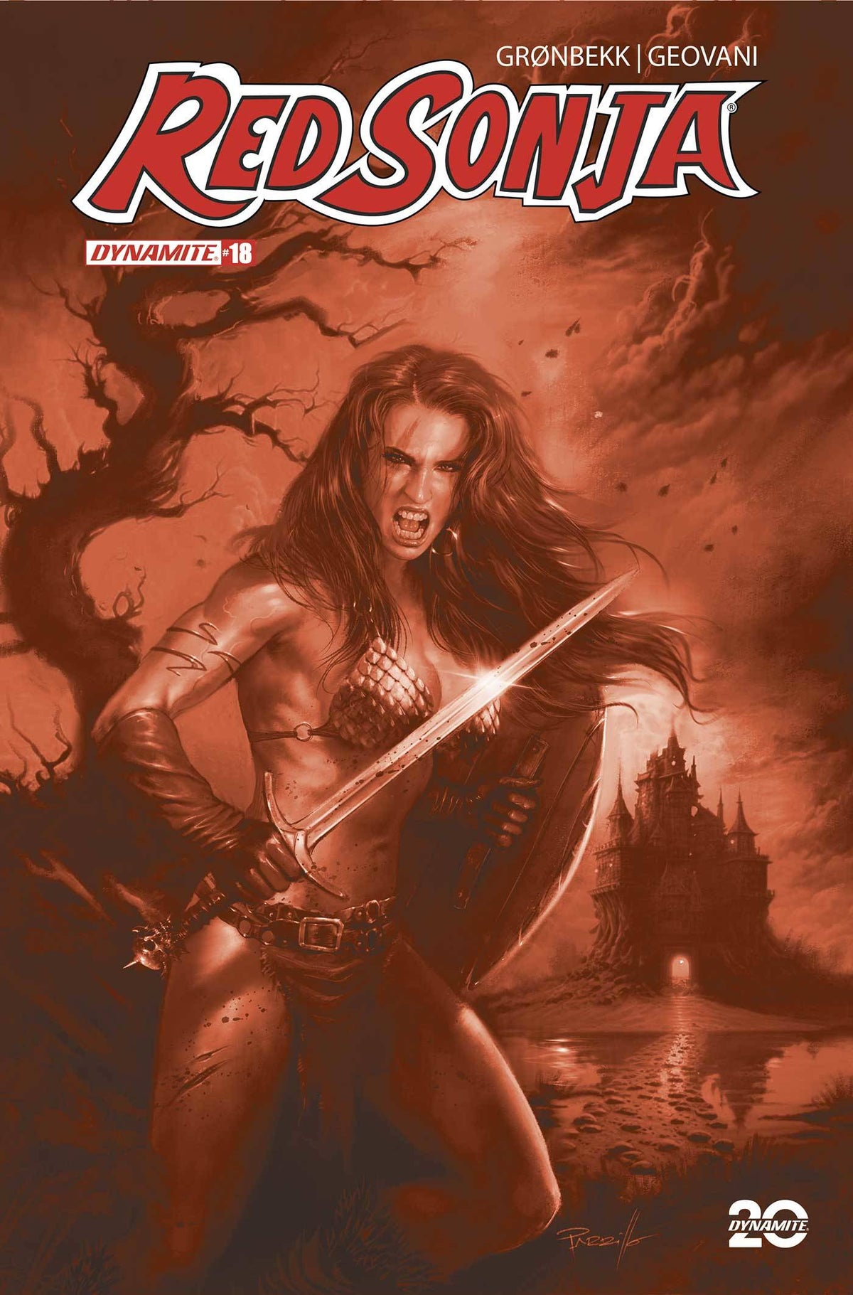 RED SONJA 2023 #18 CVR O 1:7  FOC INCV PARRILLO TINT