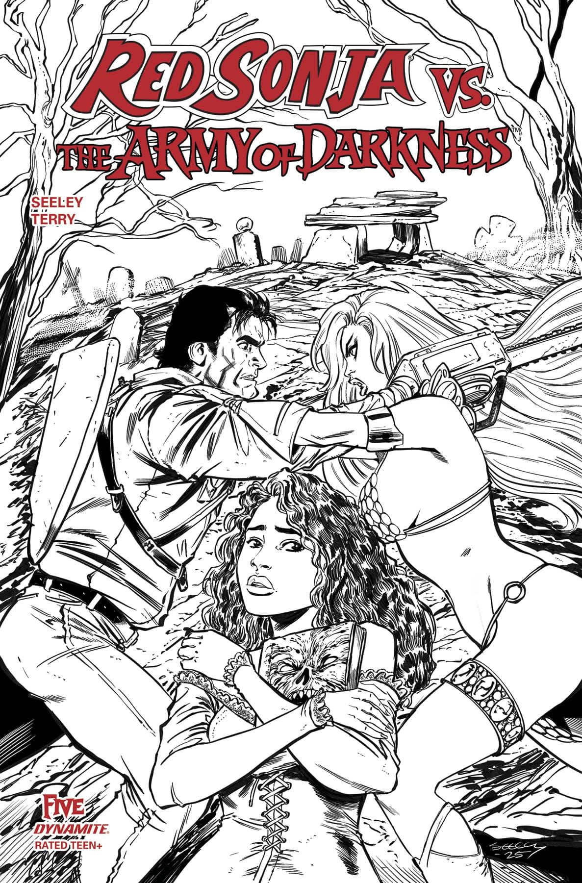 RED SONJA VS AOD #5 CVR G 1:10 INCV SEELEY LINE ART