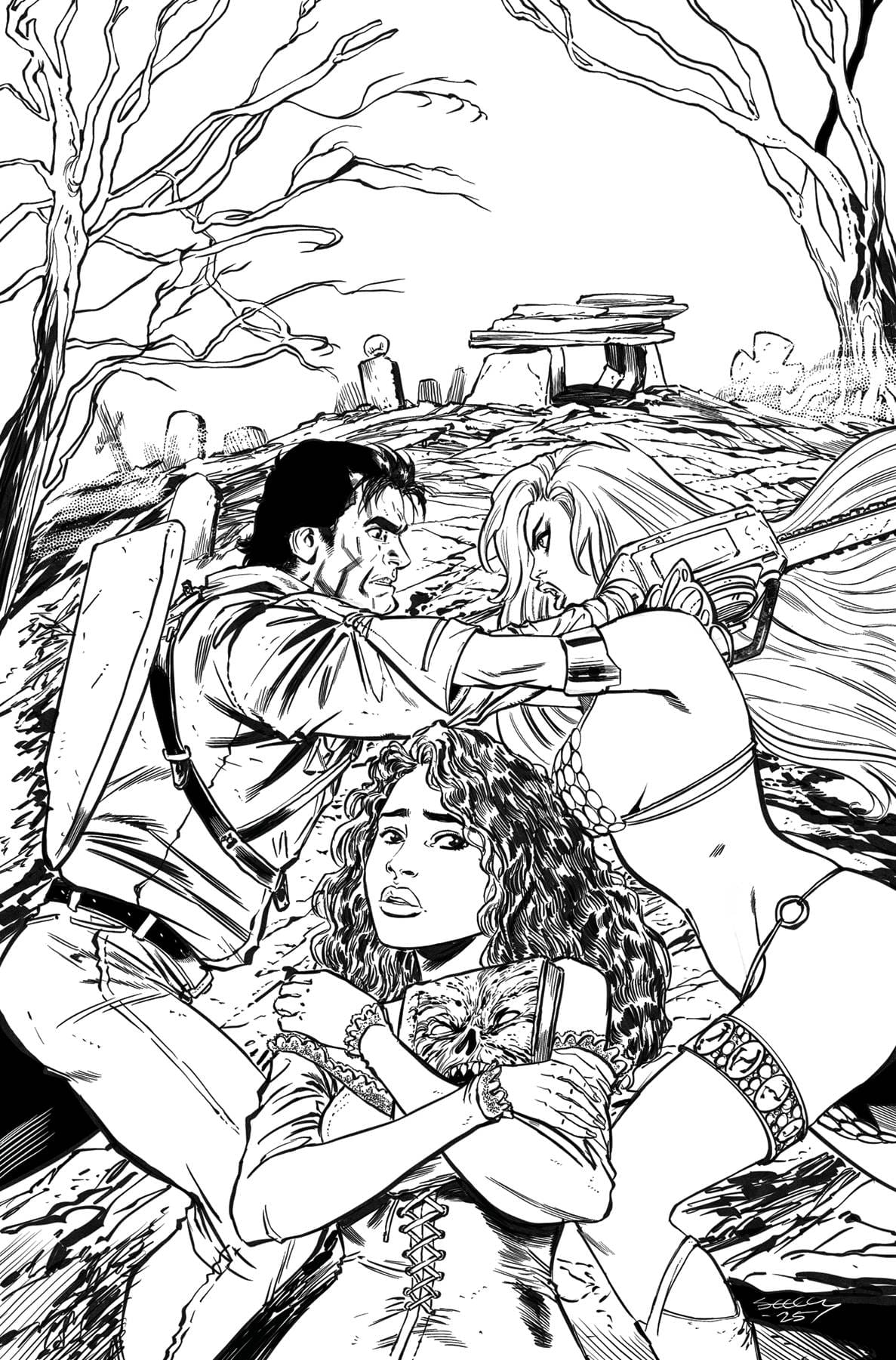 RED SONJA VS AOD #5 CVR I 1:15  INCV SEELEY LINE ART VIRGI