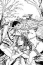 RED SONJA VS AOD #5 CVR I 1:15  INCV SEELEY LINE ART VIRGI
