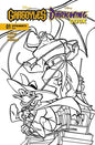 GARGOYLES DARKWING DUCK #1 CVR P INC 1:7 TAD STONES LINE ART FOC BONUS VAR