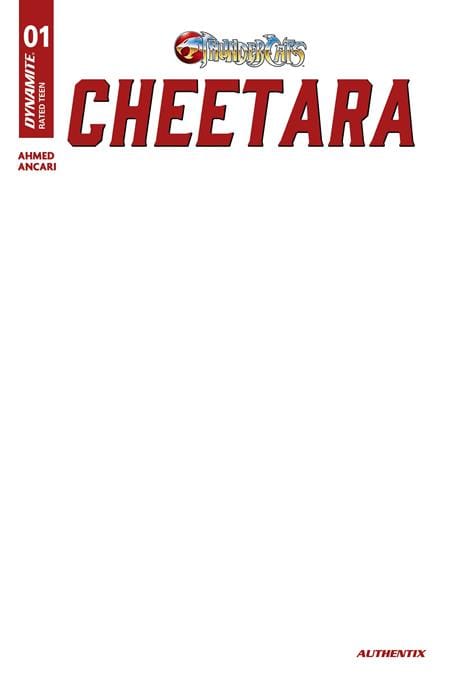 THUNDERCATS CHEETARA #1 CVR F BLANK AUTHENTIX VAR (Release Date: 09/02/2026)