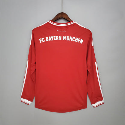 Bayern Munich Jersey Home kit 2013/14 Retro Long Sleeves Football Team Soccer Shirt