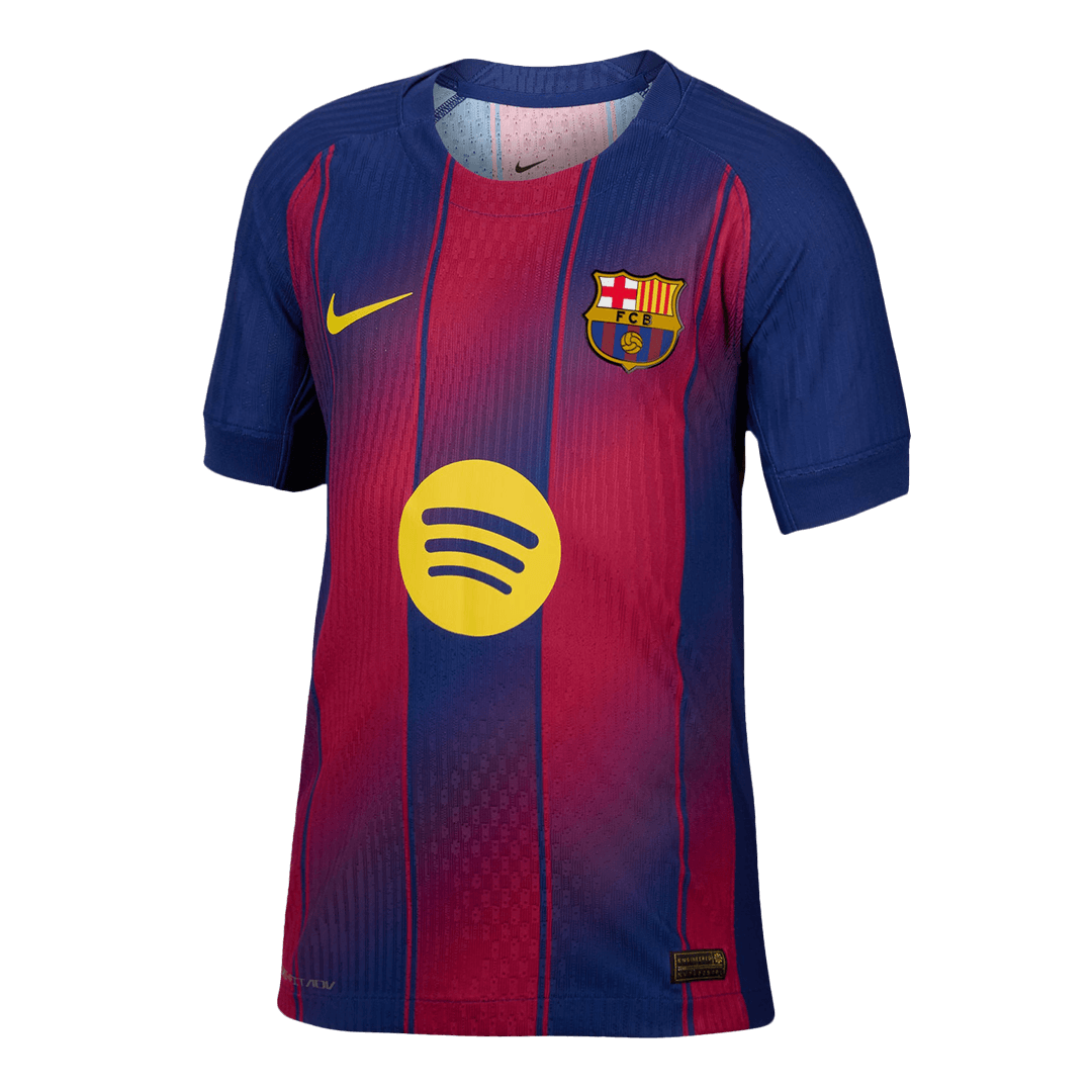 F.DE JONG #21 Mens Barcelona Home Jersey 2025/26 UCL - Player Version (Slim Fit)
