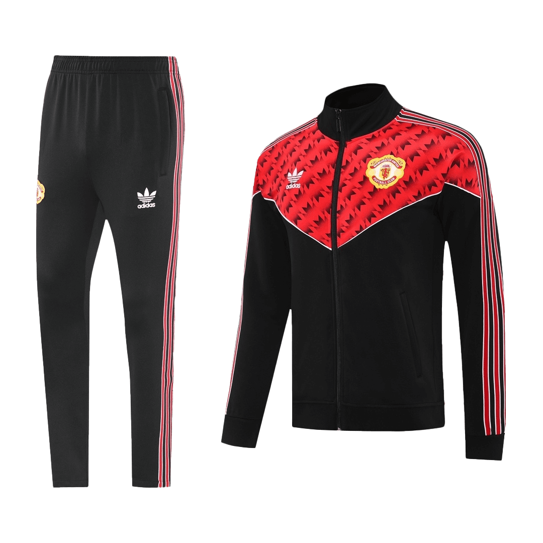 Manchester United 2025/26 Red&Black Training Tracksuit Kit (Top+Pants)
