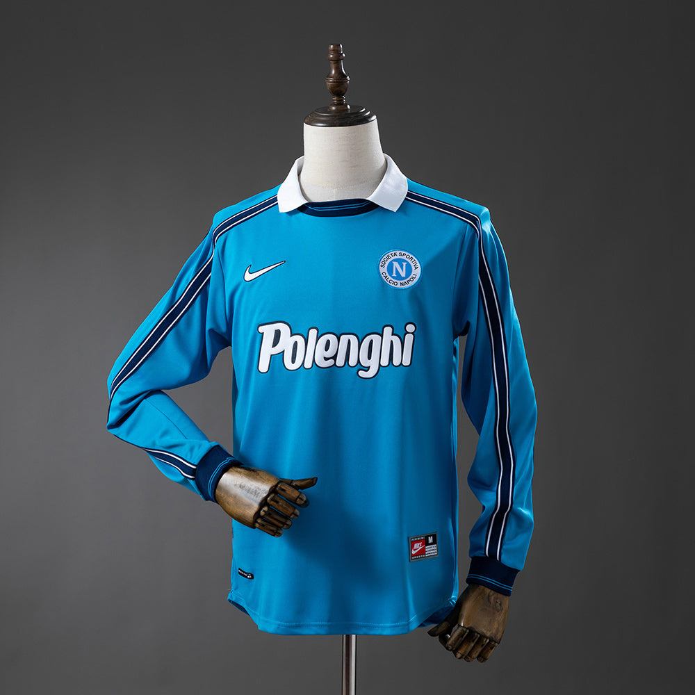 Napoli Home Jersey 1998-99 Retro Football Kit Long Sleeves
