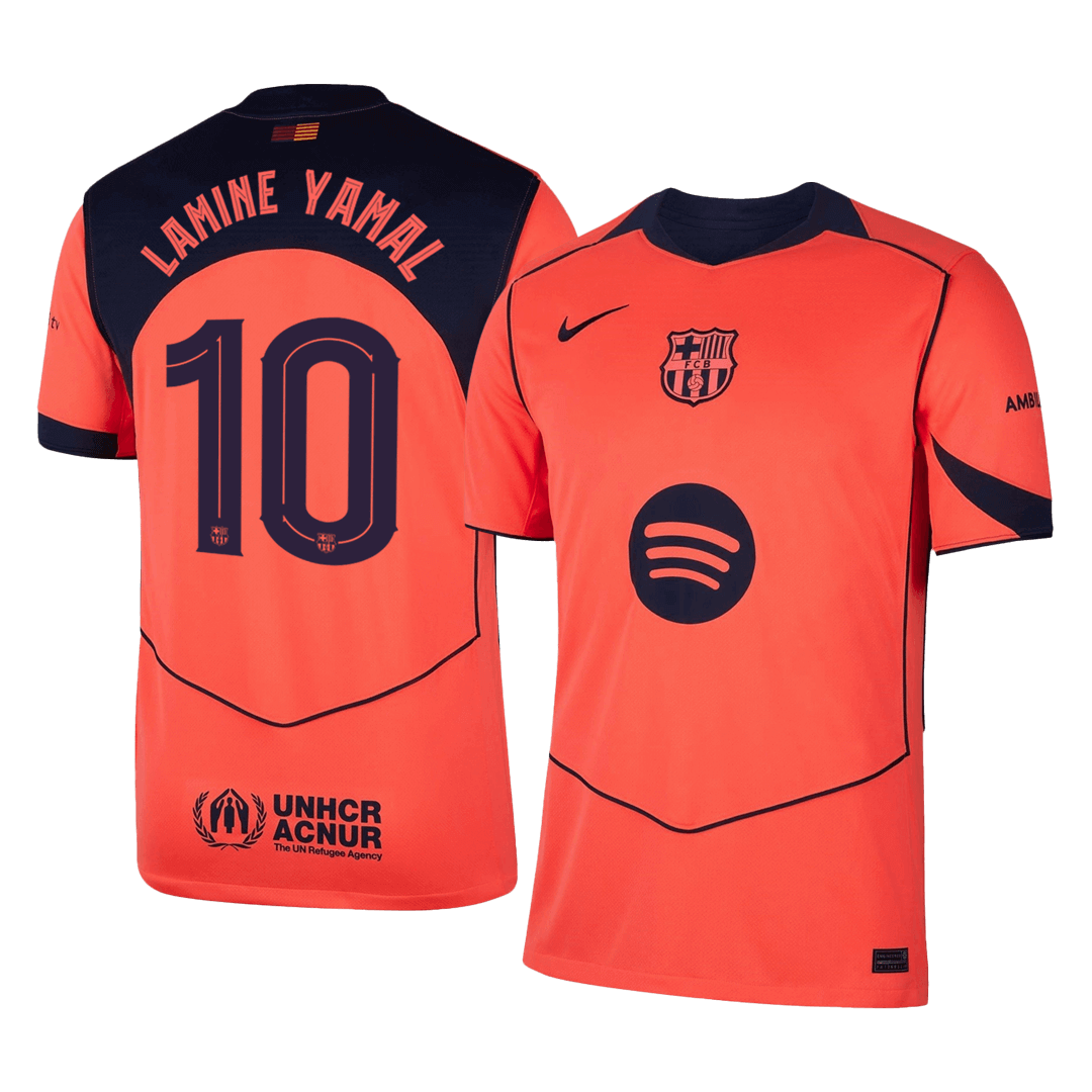 LAMINE YAMAL #10 Mens Barcelona Third Jersey 2025/26 - UCL