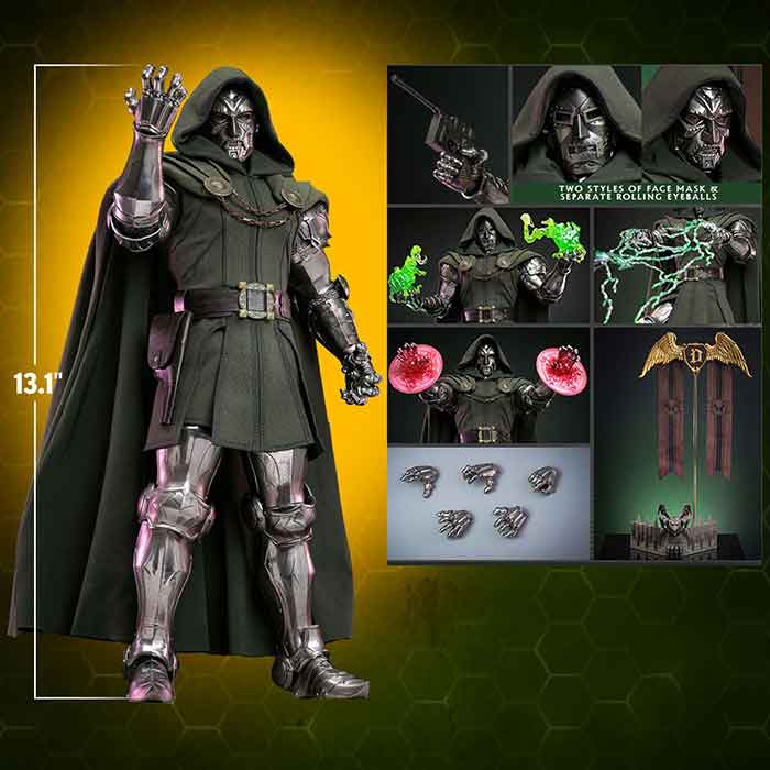 Fantastic Four 13 Inch Action Figure 1/6 Scale - Doctor Doom Hot Toys 913810