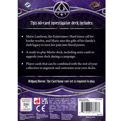 Arkham Horror: The Card Game - Marie Lambeau Investigator Deck