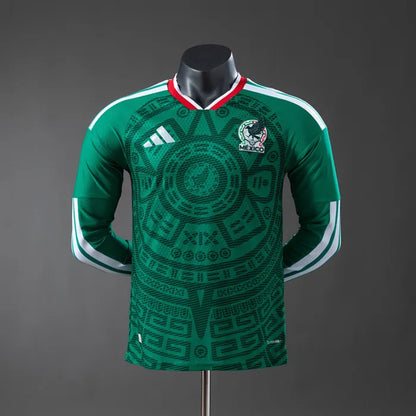 Player Version Mexico Home Jersey 2026 World Cup Football Kit Long Sleeves