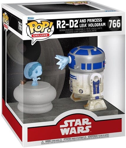 Funko POP!: Deluxe: Star Wars - R2-D2 with Princess Leia Hologram