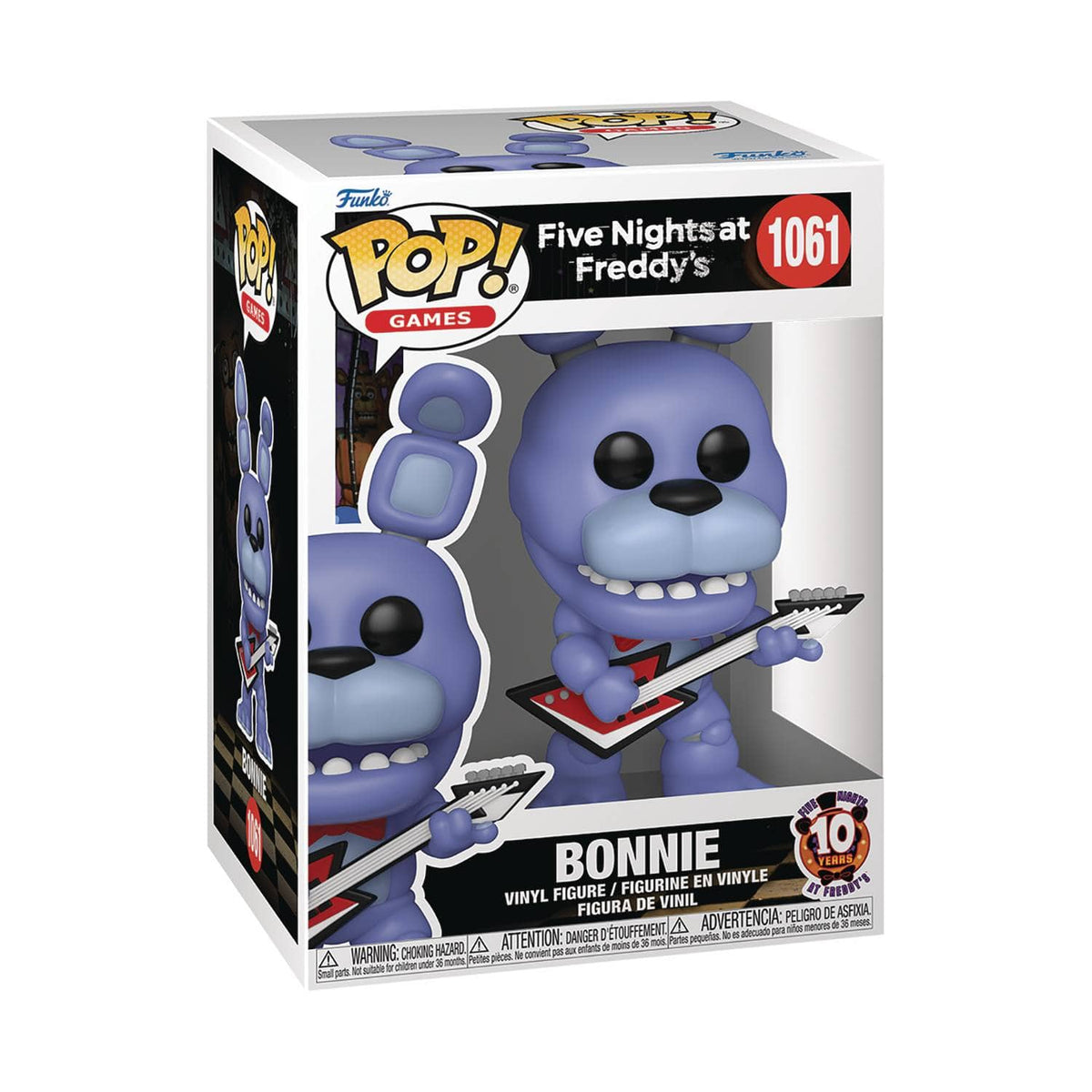 FUNKO: POP GAMES - FIVE NIGHT AT FREDDYS 10TH ANNIVERSARY - BONNIE FIGURE