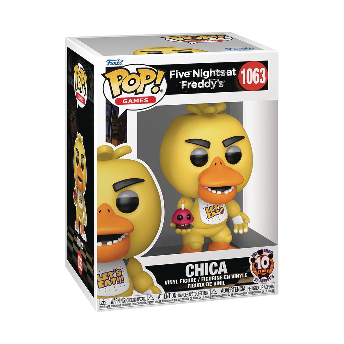 FUNKO: POP GAMES - FIVE NIGHT AT FREDDYS 10TH ANNIVERSARY - CHICA FIGURE